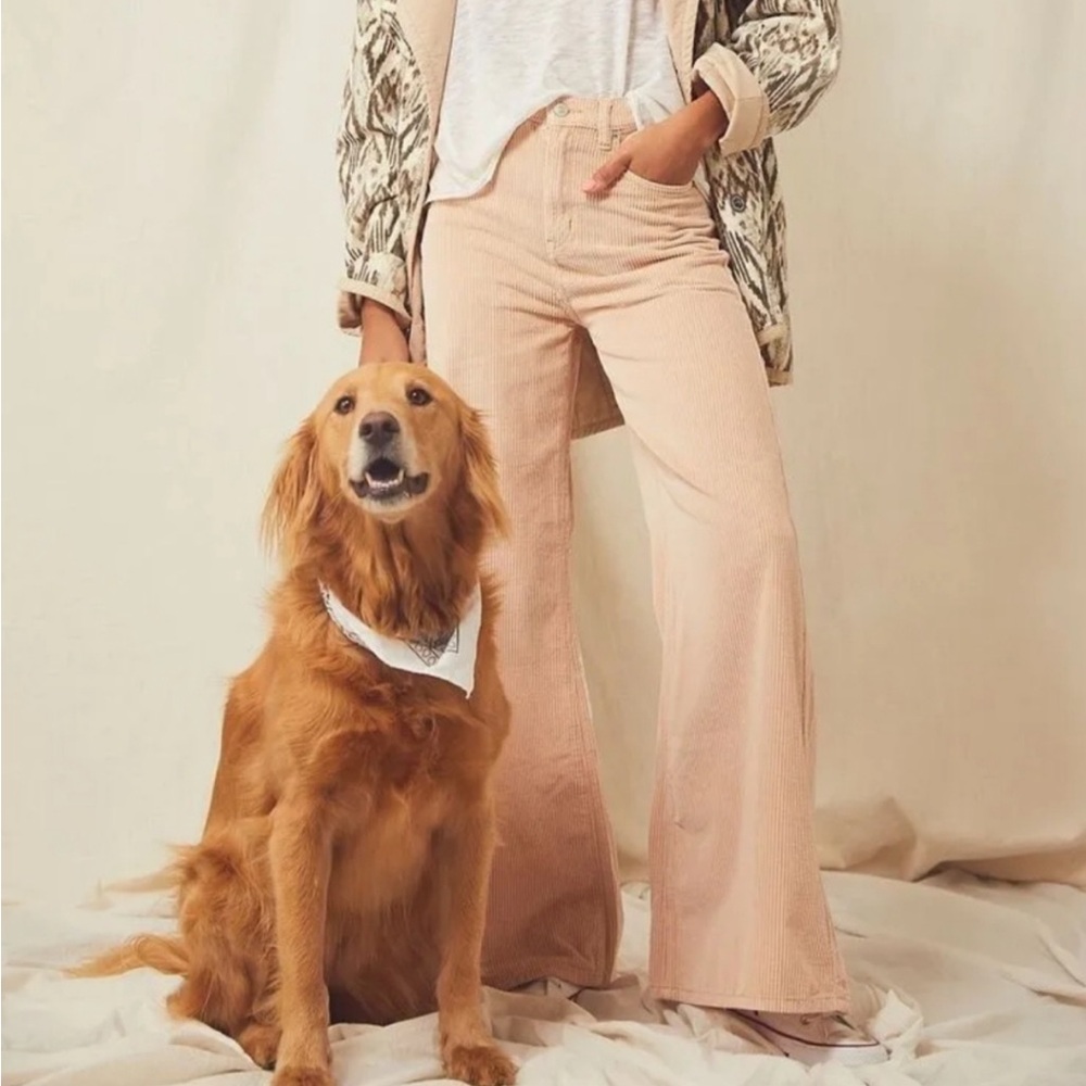 Free People Ellie Cord Wide Leg Pants Size 27